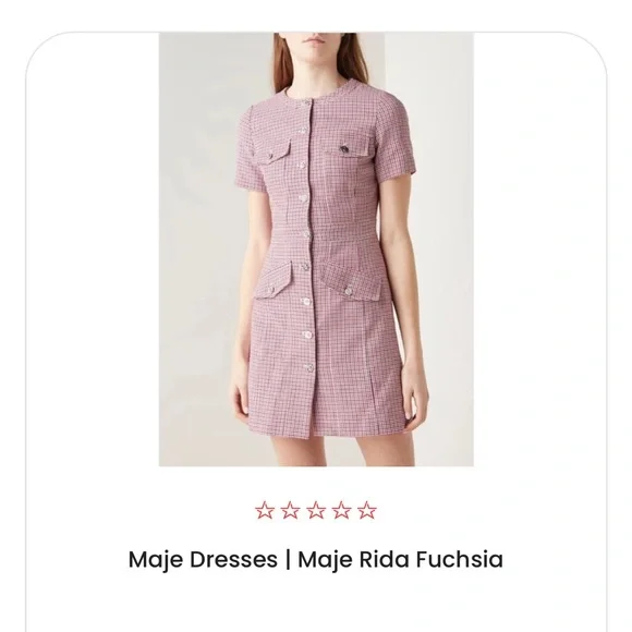 Beautiful Maje Rida Dress NWT - Picture 5 of 15